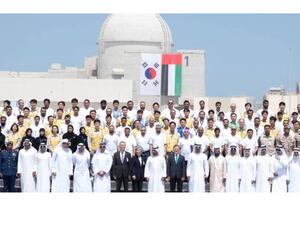 Abu Dhabi’s Crown Prince inspected the nuclear power plant at Barakah, and posted photos from Monday’s ceremony. (GN)