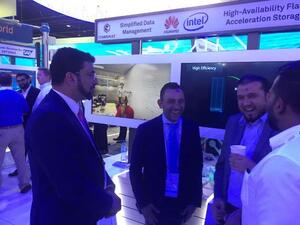 Wael Mustafa at Huawei Stand