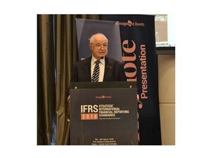 Talal Abu-Ghazaleh’s speech introduced the invaluable role he played in changing the accounting concept particularly.