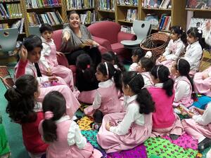 A National Reading Campaign school visit