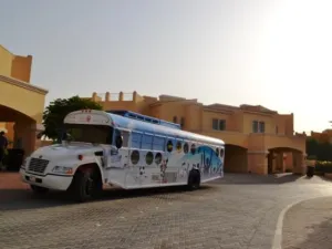 The initiative features a road show with a specially designed DEWA bus travelling through select DPG communities to share ideas on responsible living