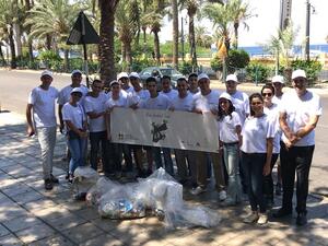 The campaign took place in Amman, the Dead Sea, Petra and Aqaba with the aim of raising awareness about litter pollution, and educating about the proper waste disposal.