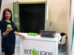 entourage stand at Gulfood