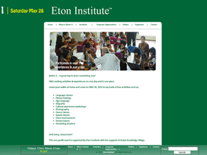 Hosted by Eton Institute, the event will include an entire day of culture and language experiences