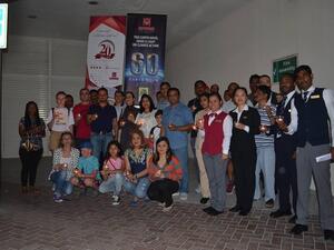 Guests and visitors at Al Bustan Centre & Residence were encouraged to join in lighting up candles to support the initiative. 