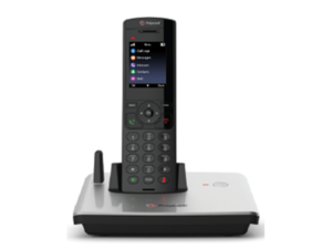 
The Polycom VVX D60 Wireless Handset complements the Polycom VVX business media phones by offering the convenience of a cordless solution as a simple add-on device