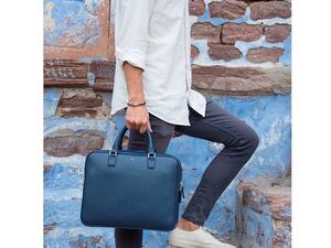 The blue Montblanc Sartorial Document Case and Meisterstück Wallet are the perfect choices for the dapper businessman looking for style and functionality.