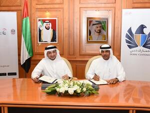 Boussaiba and Musabih signing the MoU
