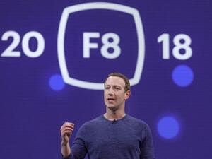 CEO Mark Zuckerberg started off the F8 2018 conference. (TR)