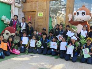 خلال زيارة الطلاب الى حديقة الإمارات للحيوانات