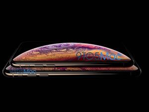 A purportedly leaked image of the upcoming 5.8- and 6.5-inch iPhones, showing it in a gold colour. (9to5Mac)