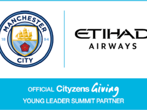 As part of Manchester City’s global community work, more than 50 young leaders from around the world, including two from Abu Dhabi, travelled to City Football Academy, Manchester