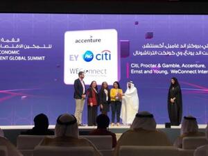 In the presence of Sheikh Dr. Sultan bin Muhammad Al Qasimi, the Supreme Council Member and Ruler of Sharjah, P&G has pledged to source $100 million from women-owned businesses across the developing world.  In the presence of Sheikh Dr. Sultan bin Muhammad Al Qasimi, the Supreme Council Member and Ruler of Sharjah, P&G has pledged to source $100 million from women-owned businesses across the developing world.