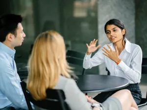 Asking questions of the interviewee is only expected but keep in mind that an interviewee who steps in with questions at the end of the interview is showcasing interest in the position. (Shutterstock)