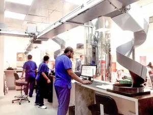 The King Fahd Specialist Hospital in Tabuk region is the first in the kingdom to employ a robo as a pharmacist. (SPA)