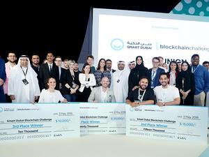 The trio of winners was announced at the Blockchain Challenge Presentation and Awarding Ceremony, which took place within the Future Blockchain Summit at DWTC.