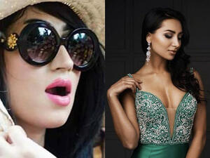 Pakistani model Qandeel Baloch (left) was murdered in an apparent honor crime by her brother. Miss Pakistan World, Anzhelika Tahir (right) called on Pakistani women to unite against such violence. (Twitter)