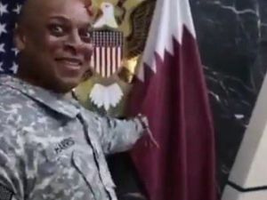 اعتذار أمريكي لقطر عن إهانة جندي أمريكي لعلمها 