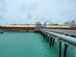 The cargo arrived on board the Q-Max LNG vessel, Bu Samra, at Thailand’s Map Ta Phut LNG receiving terminal. (File photo)