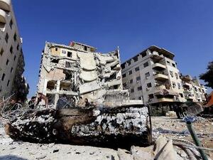 صور المبنى حيث قتل سمير القنطار بغارة اسرائيلية