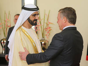 عاهل الاردن يستقبل نائب رئيس دولة الامارات 