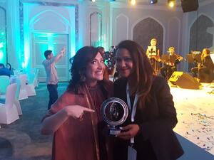 In this interview, Jordanian entrepreneur Rola Fayyad tells us about her social app 'Friendture', her life as an entrepreneur and the funding she received from Qatar. (Pictured here: Rola Fayyad with ex-Facebook executive Randi Zuckerberg)
