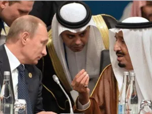 الرئيس الروسي فلاديمير بوتين والعاهل السعودي الملك سلمان