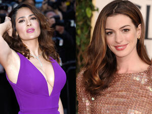 سلمى حايك وآن هاثاواي