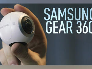 A quick glance at the Samsung Gear 360 and the first image in your head would be a billiards cue ball, round and white, and weighing roughly the same. (YouTube)