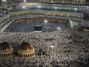 At least 107 people were killed and another 238 injured after a crane seemed to have crashed into the mosque ceiling. (AFP/File)