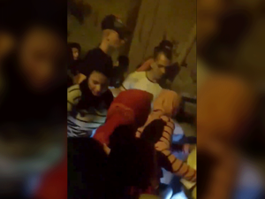 Screenshots were taken from two videos for recent sexual harassment incidents took place in Egypt.