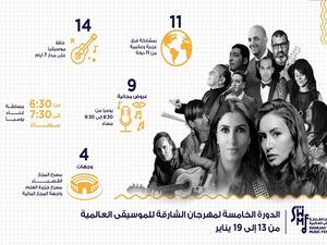 Sharjah World Music Festival 2018 events calendar.