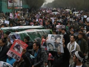 متظاهرون شيعة في افغانستان