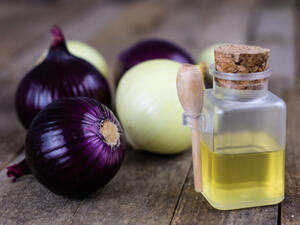 يستخرج عصير البصل من نبتة البصل ذات الرائحة القوية (shutterstock.com)
