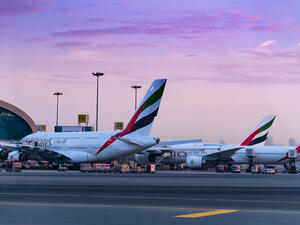 Emirate Airlines docked at Terminal Dubai International Airport. (Shutterstock/ File Photo)