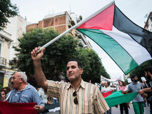 Palestinian supporter (Shutterstock/File Photo)