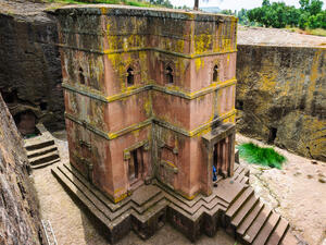 Church of St. George, one of eleven monolithic churches in Lalibela, a city in the Amhara Region of Ethiopia.(Shutterstock/ File)