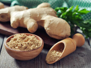 يحتوي الزنجبيل على العديد من الأحماض الدهنية  (shutterstock.com)
