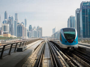 Dubai Metro as world's longest fully automated metro network (75 km). (Shutterstock/ File Photo)