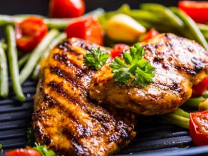 تشكيلة الخضار مع الدجاج
