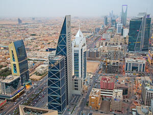 Aerial view of Riyadh downtown (Shutterstock)