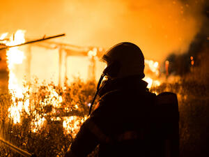 It was not immediately clear what caused the fire (Shutterstock/File)