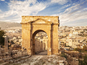 Ancient Jerash, Modern Jerash (Shutterstock/File Photo)