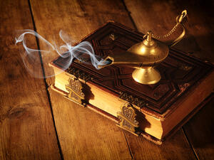 Image of magical aladdin lamp (Shutterstock)