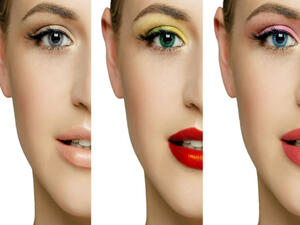 قومي بوضع العدسات اللاصقة قبل البدء بتطبيق المكياج (shutterstock.com)
