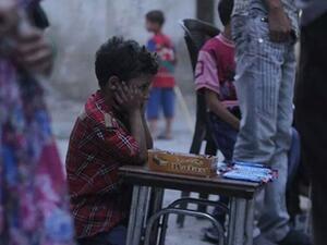 ظاهرة المشردين على قارعة الطريق في غوطة دمشق تكبر
