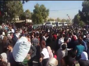 تم تهجير السكان الرافضين للتسوية مع النظام في المناطق التي أبرمت مصالحات
