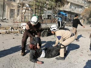 القصف الروسي في سوريا قتل وشرد عشرات الآلاف من السوريين - ارشيف