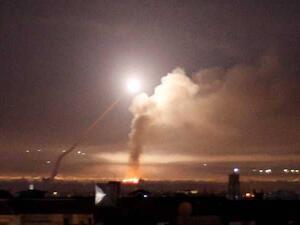 صورة لضربة جوية إسرائيلية في سوريا - أرشيف