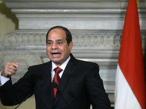 Tensions are rising between Egypt and Sudan, Pictured: Egyptian President Sisi (AFP/File)